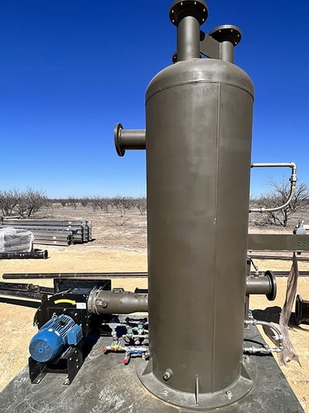 Structural base integral flare knockout with small footprint for tight spaces